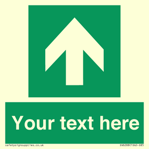 Safe condition Custom arrow up sign